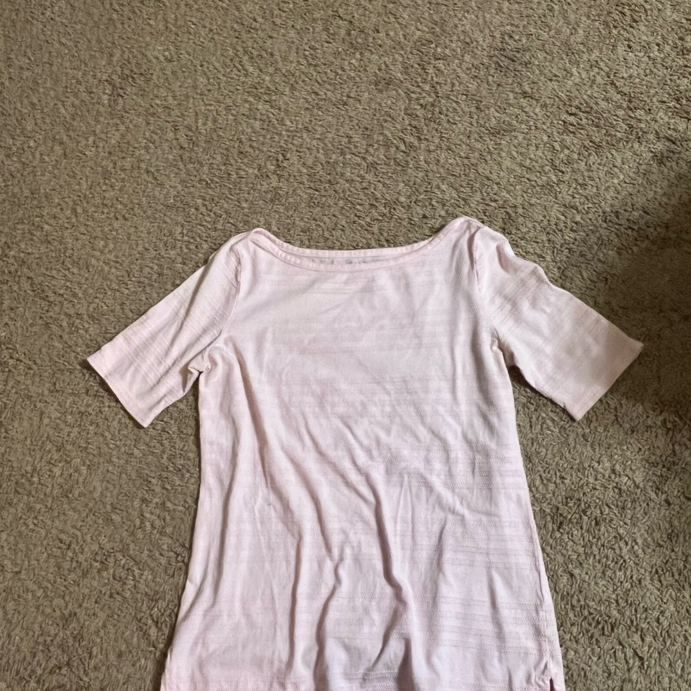 Talbots Blush Short Sleeve Tee